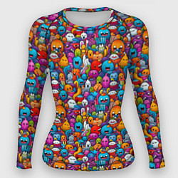 Рашгард женский Маленькие монстрики, цвет: 3D-принт