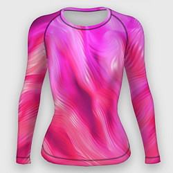 Рашгард женский Pink abstract texture, цвет: 3D-принт