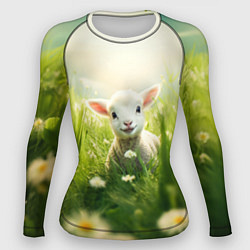 Женский рашгард Овечка в траве