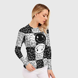 Рашгард женский Smile chaos, цвет: 3D-принт — фото 2