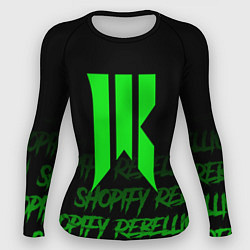 Рашгард женский Shopify Rebellion, цвет: 3D-принт