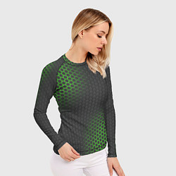 Рашгард женский Карбон с неоновой подсветкой, цвет: 3D-принт — фото 2