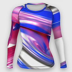 Рашгард женский Вязкая абстракция в фиолетовых оттенках, цвет: 3D-принт
