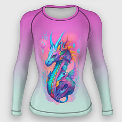 Рашгард женский Funny dragon - ai art, цвет: 3D-принт