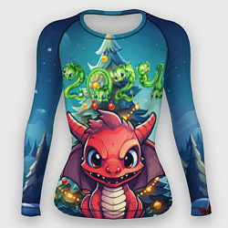 Женский рашгард Красный злой дракошка