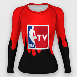 Рашгард женский NBA sport flame, цвет: 3D-принт