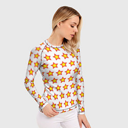 Рашгард женский Звезды защитника, цвет: 3D-принт — фото 2