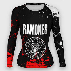 Рашгард женский Ramones краски метал группа, цвет: 3D-принт