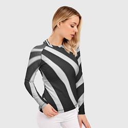 Рашгард женский Зебровые линии, цвет: 3D-принт — фото 2