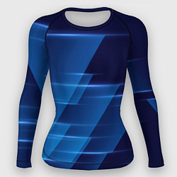 Рашгард женский Blue background, цвет: 3D-принт