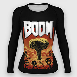 Рашгард женский Boom - Doom, цвет: 3D-принт