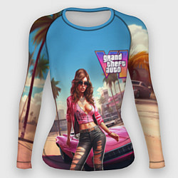 Женский рашгард GTA 6 girl logo