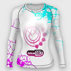 Рашгард женский Blink 182 неоновые краски, цвет: 3D-принт