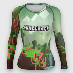 Рашгард женский Minecraft logo квадратный мир игры, цвет: 3D-принт