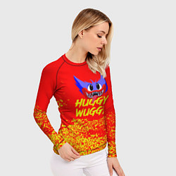 Рашгард женский Poppy Playtime хагги вагги хоррор, цвет: 3D-принт — фото 2