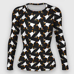 Рашгард женский Злой гусь с ножом, цвет: 3D-принт