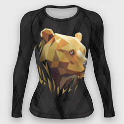Рашгард женский Русский бурый медведь 2024, цвет: 3D-принт