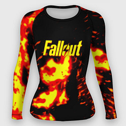Рашгард женский Fallout огнненое лого, цвет: 3D-принт