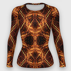 Рашгард женский Светящийся абстрактный пришелец, цвет: 3D-принт