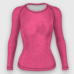 Рашгард женский Текстура однотонный розовый Барби, цвет: 3D-принт