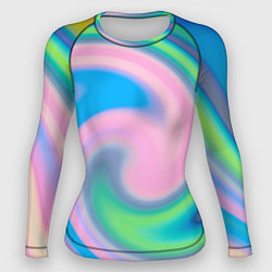 Женский рашгард Абстрактный разноцветный круговорот