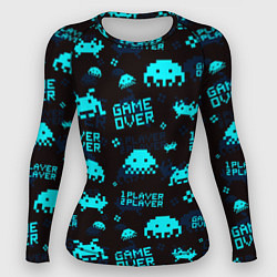 Рашгард женский Game over 1 player 2 player, цвет: 3D-принт