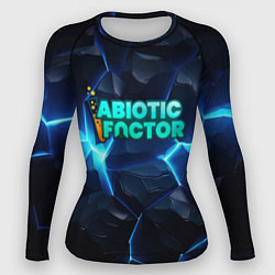 Женский рашгард Abiotic Factor синее неоновое свечение