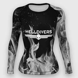 Рашгард женский Helldivers серый дым, цвет: 3D-принт