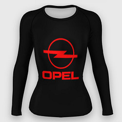 Женский рашгард Opel red logo auto