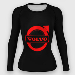 Женский рашгард Volvo red logo auto