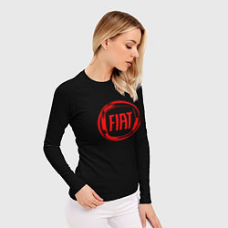 Рашгард женский FIAT logo red, цвет: 3D-принт — фото 2