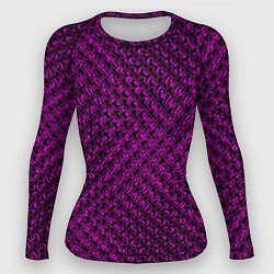 Рашгард женский Текстурированный фиолетовый, цвет: 3D-принт