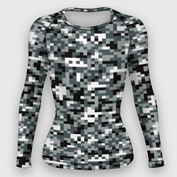 Женский рашгард Камуфляжные пиксели текстура