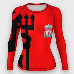 Рашгард женский Liverpool fc sport steel, цвет: 3D-принт