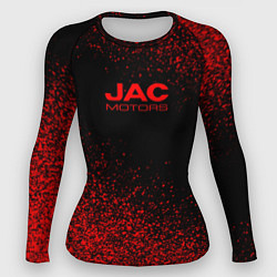 Женский рашгард Jac motors чёрно-красный