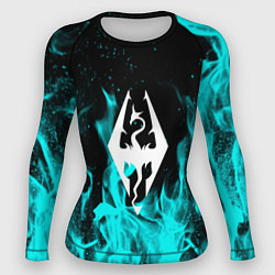 Рашгард женский The elder scrolls neon flame, цвет: 3D-принт