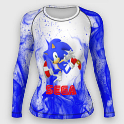 Женский рашгард Sonic flame blue