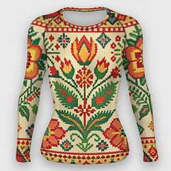 Женский рашгард Славянский узор и орнамент