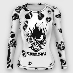 Женский рашгард Samurai черные краски текстура