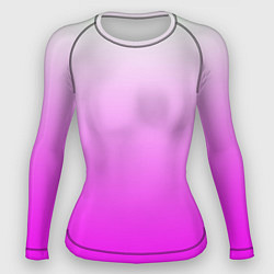 Рашгард женский Gradient color pink, цвет: 3D-принт