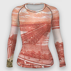 Рашгард женский Любимый Хабаровск 5000, цвет: 3D-принт