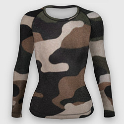 Женский рашгард Армейский камуфляж