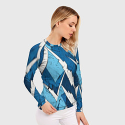 Рашгард женский Геометрический камуфляж, цвет: 3D-принт — фото 2