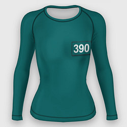 Рашгард женский Игрок 390 - Игра в кальмара, цвет: 3D-принт