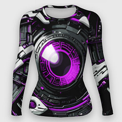 Рашгард женский Фиолетовая сфера киберпанк, цвет: 3D-принт