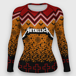 Женский рашгард Metallica christmas ugly sweater