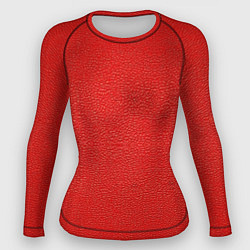 Женский рашгард Красная кожаная текстура