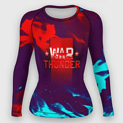 Рашгард женский Вартандер неоновый огонь, цвет: 3D-принт
