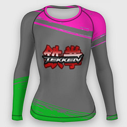 Рашгард женский Tekken краски неоновые, цвет: 3D-принт