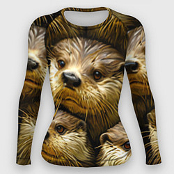 Женский рашгард Мордочки выдр